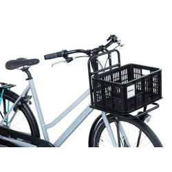 Kosz przedni/tylny na bagażnik BASIL BICYCLE CRATE S, 17.5L, recycled synthetic, black (NEW)