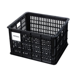 Kosz przedni/tylny na bagażnik BASIL BICYCLE CRATE M, 29.5L, recycled synthetic, black (NEW)