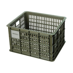 Kosz przedni/tylny na bagażnik BASIL BICYCLE CRATE M, 29.5L, recycled synthetic, moss green (NEW)