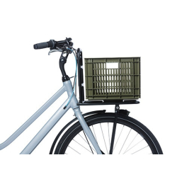 Kosz przedni/tylny na bagażnik BASIL BICYCLE CRATE M, 29.5L, recycled synthetic, moss green (NEW)