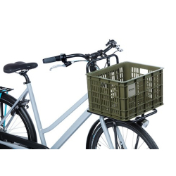 Kosz przedni/tylny na bagażnik BASIL BICYCLE CRATE M, 29.5L, recycled synthetic, moss green (NEW)