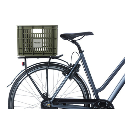 Kosz przedni/tylny na bagażnik BASIL BICYCLE CRATE M, 29.5L, recycled synthetic, moss green (NEW)