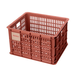 Kosz przedni/tylny na bagażnik BASIL BICYCLE CRATE M, 29.5L, recycled synthetic, terra red (NEW)
