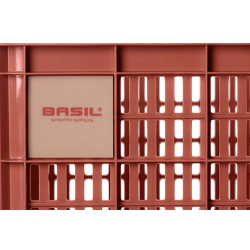Kosz przedni/tylny na bagażnik BASIL BICYCLE CRATE M, 29.5L, recycled synthetic, terra red (NEW)