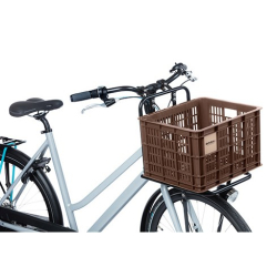 Kosz przedni/tylny na bagażnik BASIL BICYCLE CRATE M, 29.5L, recycled synthetic, brown (NEW)