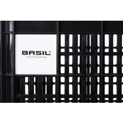 Kosz przedni/tylny na bagażnik BASIL BICYCLE CRATE L, 40L, recycled synthetic, black (NEW)