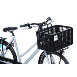 Kosz przedni/tylny na bagażnik BASIL BICYCLE CRATE L, 40L, recycled synthetic, black (NEW)