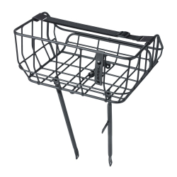 Bagażnik przedni BASIL PORTLAND BICYCLE FRONT BASKET,26"-28", 25 litrów/10kg, matt black (NEW)