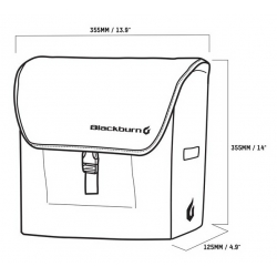 Torba na bagażnik BLACKBURN LOCAL REAR PANNIER czarna (NEW)