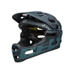 Kask full face BELL SUPER 3R JOY RIDE MIPS matte gloss lead stone roz. M (55–59 cm) (DWZ)