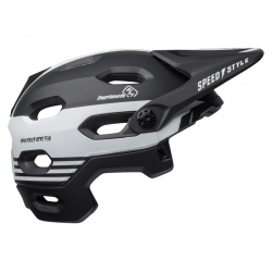 Kask full face BELL SUPER DH MIPS SPHERICAL fasthouse stripes matte black white roz. S (52–56 cm) (DWZ)