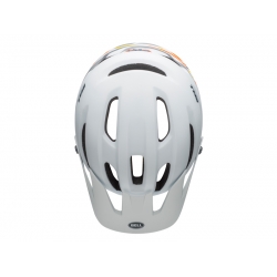 Kask mtb BELL 4FORTY rush matte gloss white orange roz. M (55-59 cm)