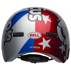 Kask bmx BELL LOCAL nitro circus gloss silver blue red roz. S (51–55 cm) (NEW)