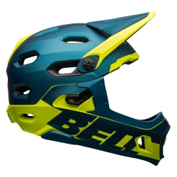 Kask full face BELL SUPER DH MIPS SPHERICAL matte gloss blue hi-viz roz. L (58-62 cm) (NEW)