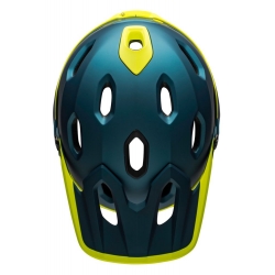 Kask full face BELL SUPER DH MIPS SPHERICAL matte gloss blue hi-viz roz. L (58-62 cm) (NEW)