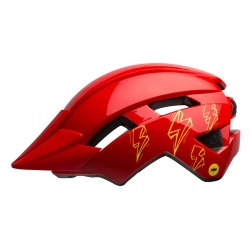 Kask juniorski BELL SIDETRACK II INTEGRATED MIPS red bolts roz. Uniwersalny (50–57 cm) (NEW)