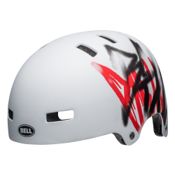 Kask bmx BELL LOCAL matte white scribble roz. L (59–61.5 cm) (WYPRZEDAŻ -50%)