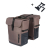 Sakwa podwójna BASIL MOVE DOUBLE BICYCLE BAG, MIK z adapterem do mocowania (ready to go), 30L, Wodoodporna, Brown (NEW)