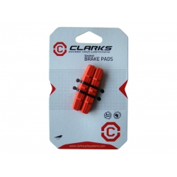 Wkładki hamulcowe CLARK'S CP202 SZOSA (Shimano Dura-Ace, Ultegra, 105, Warunki Mokre) 52mm czerwone