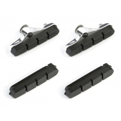 Klocki hamulcowe CLARK'S CP240 SZOSA (Shimano, Campagnolo, Warunki Suche, Obudowa aluminiowa) 52mm czarne + 2x dodatkowe