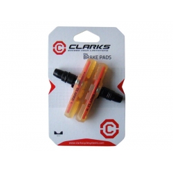Klocki hamulcowe CLARK'S CPS960 MTB (V-brake, Bardzo miękka mieszanka gumy, Bardzo dobrze hamujące) 72mm przezroczyste (DWZ)