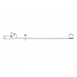 Szprychy CNSPOKE 134T 2.3-2.3-2.0 stal nierdzewna 284mm srebrne + nyple 144szt.