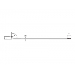 Szprychy CNSPOKE MAC14 2.0-2.0-2.0 stal nierdzewna 256mm czarne 72szt