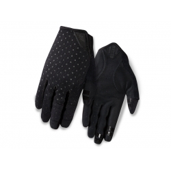 Rękawiczki damskie GIRO LA DND długi palec black dots roz. S (obwód dłoni 155-169 mm / dł. dłoni 160-169 mm) (NEW)
