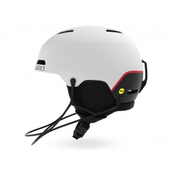 Kask zimowy GIRO LEDGE SL MIPS matte white + ochrona szczęki roz. M (55.5-59 cm) (NEW)