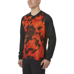 Koszulka męska GIRO ROUST LS JERSEY długi rękaw deep orange lava roz. M (DWZ)