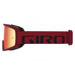 Gogle GIRO TAZZ MTB red black (Szyba kolorowa AMBER xx% S3 + Szyba Przeźroczysta 99% S0) mocowanie pod zrywki