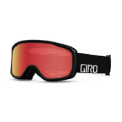 Gogle zimowe juniorskie GIRO BUSTER BLACK WORDMARK (Szyba lustrzana kolorowa AMBER SCARLET 19-42% S2) (NEW 2024/2025)