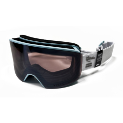 Gogle zimowe GIRO AXIS DOLPHINE BLUE (Szyba lustrzana kolorowa VIVID-Carl Zeiss VIVID SMOKE 19-42% S2 + Szyba lustrzana