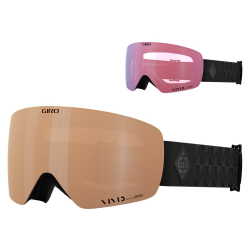 Gogle zimowe GIRO CONTOUR RS BLACK BLISS (Szyba lustrzana kolorowa VIVID-Carl Zeiss COPPER 19-42% S2 + Szyba lustrzana k