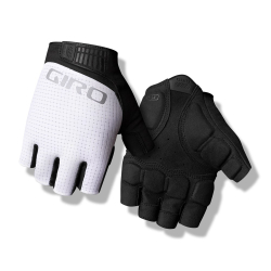 Rękawiczki męskie GIRO BRAVO II GEL krótki palec white roz. S (obwód dłoni 178-203 mm / dł. dłoni 175-180 mm) (NEW 2026)