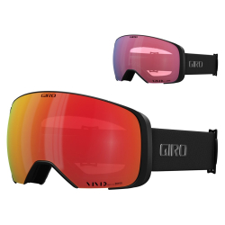 Gogle zimowe GIRO COMP BLACK WHITE INDICATOR (Szyba lustrzana kolorowa VIVID-Carl Zeiss EMBER 19-42% S2 + Szyba lustrzan