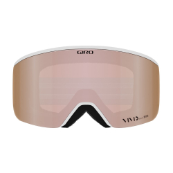 Gogle zimowe GIRO ELLA WHITE LX STRIPE (szyba VIVID ROSE GOLD 19-42% S2 + VIVID INFRARED 62% S1) (NEW 2024/2025)