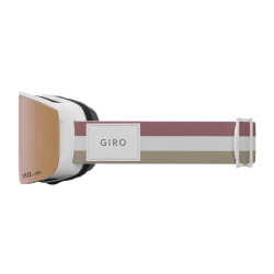 Gogle zimowe GIRO ELLA WHITE LX STRIPE (szyba VIVID ROSE GOLD 19-42% S2 + VIVID INFRARED 62% S1) (NEW 2024/2025)