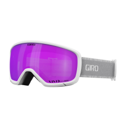 Gogle zimowe GIRO MILLIE WHITE AND GREY CHUTE (szyba VIVID PINK 00% S2) (NEW 2024/2025)