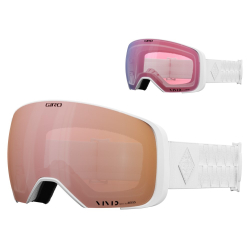 Gogle zimowe GIRO COMP WITE BLISS (Szyba lustrzana kolorowa VIVID-Carl Zeiss ROSE GOLD 19-42% S2 + Szyba lustrzana kolor