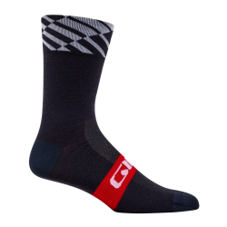 Skarpety GIRO SEASONAL MERINO red/white charcoal roz. L (43-45) (NEW 2025)