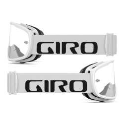 Gogle GIRO TEMPO MTB white (Szyba Przeźroczysta 99% S0) mocowanie pod zrywki (NEW)