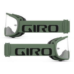 Gogle GIRO TEMPO MTB hedge green (Szyba Przeźroczysta 99% S0) mocowanie pod zrywki (NEW)