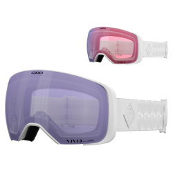 Gogle zimowe GIRO COMP WITE BLISS (Szyba lustrzana kolorowa VIVID-Carl Zeiss HAZE 8-18% VLT S3 + Szyba lustrzana kolorow