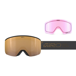 Gogle zimowe GIRO AXIS MIDNIGHT BROWN STACKED (Szyba lustrzana kolorowa VIVID-Carl Zeiss PETROL 8-18% S3 + + Szyba lustr