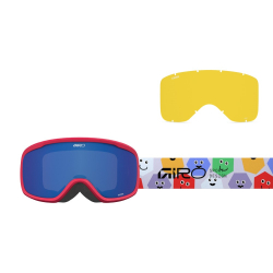 Gogle zimowe juniorskie GIRO BUSTER MULTI FACES (Szyba lustrzana kolorowa GREY COBALT 8-18% S3) (NEW 2025/2026)