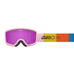 Gogle zimowe juniorskie GIRO CHICO 2.0 LIGHT PINK BLOCKS (Szyba lustrzana kolorowa AMBER PINK 19-42% S2) (NEW 2025/2026)