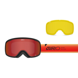 Gogle zimowe GIRO ROAM RED/BLACK FADED (szyba AMBER SCARLET 19-42% S2 + YELLOW 80-99% S0) (NEW 2025/2026)