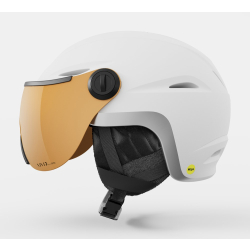 Kask zimowy damski GIRO ESSENCE MIPS matte white / VIVID copper roz. S (52-55.5 cm) (NEW 2025/2026)