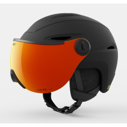 Kask zimowy GIRO VUE MIPS matte black / VIVID ember roz. M (55.5-59 cm) (NEW 2025/2026)